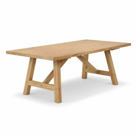 Tavolo da pranzo rettangolare in rovere massello dimensioni 200 x 100 x 75 cm